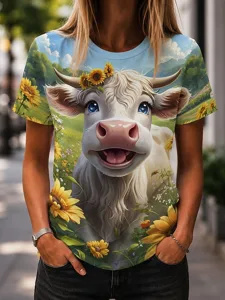 damen-t-shirt-druck-grafik-tiermot-15893708-gelb-1