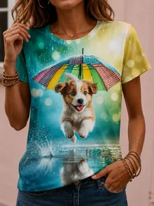 damen-t-shirt-druck-grafik-tiermot-17569508-grun-2