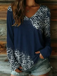 damen-t-shirt-druck-grafik-vintage-12235567-marineblau-4