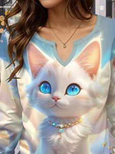 damen-t-shirt-druck-katze-lassig-l-18207969-default-3