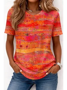 damen-t-shirt-druck-ombre-blumen-g-13782631-orange-14