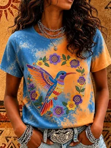 damen-t-shirt-druck-ombre-grafik-v-10148272-blau-1