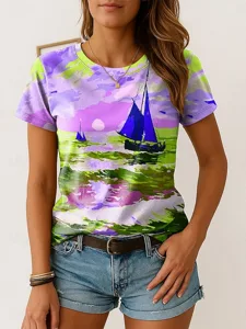 damen-t-shirt-druck-ombre-grafik-v-14370093-purpur-3