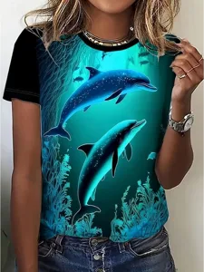 damen-t-shirt-druck-ozean-stilvoll-15436052-dunkelgrun-4