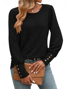 damen-t-shirt-einfach-basic-lassig-15689882-schwarz-7