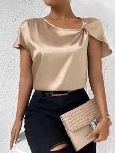 damen-t-shirt-einfach-elegant-mode-18151400-gold-5