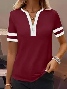 damen-t-shirt-einfach-mode-modern-16238559-wein-8