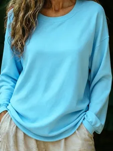 damen-t-shirt-einfarbig-lassig-lan-13072493-himmelblau-3