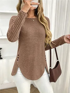 damen-t-shirt-einfarbig-stilvoll-l-16810505-khaki-5