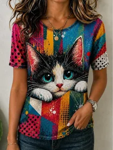 damen-t-shirt-farbblock-druck-graf-18593673-rote-1