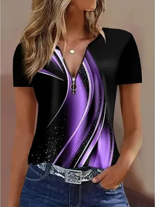 damen-t-shirt-farbblock-viertel-po-14506708-default-2