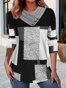 damen-t-shirt-knopfe-druck-grafik-11632355-grau-4
