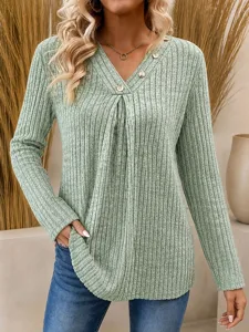 damen-t-shirt-knopfe-einfarbig-sti-16278221-grun-1