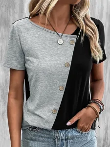 damen-t-shirt-knopfe-lassig-kurzar-13259607-schwarz-und-grau-1