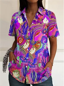 damen-t-shirt-kurzarm-button-down-11704476-fuchsie-2