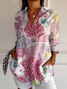 damen-t-shirt-kurzarm-button-down-14080856-rosa-10