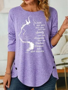 damen-t-shirt-modischer-katzen-buc-9672158-purpur-1