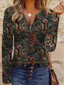 damen-t-shirt-reiverschluss-druck-11100654-dunkelbraun-4