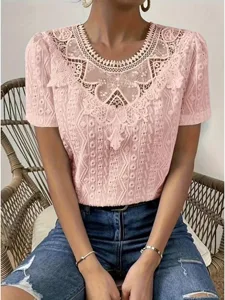 damen-t-shirt-spitze-patchwork-ein-17333282-rosa-18