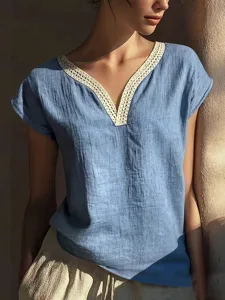 damen-t-shirt-t-shirt-aus-baumwoll-10677037-himmelblau-1