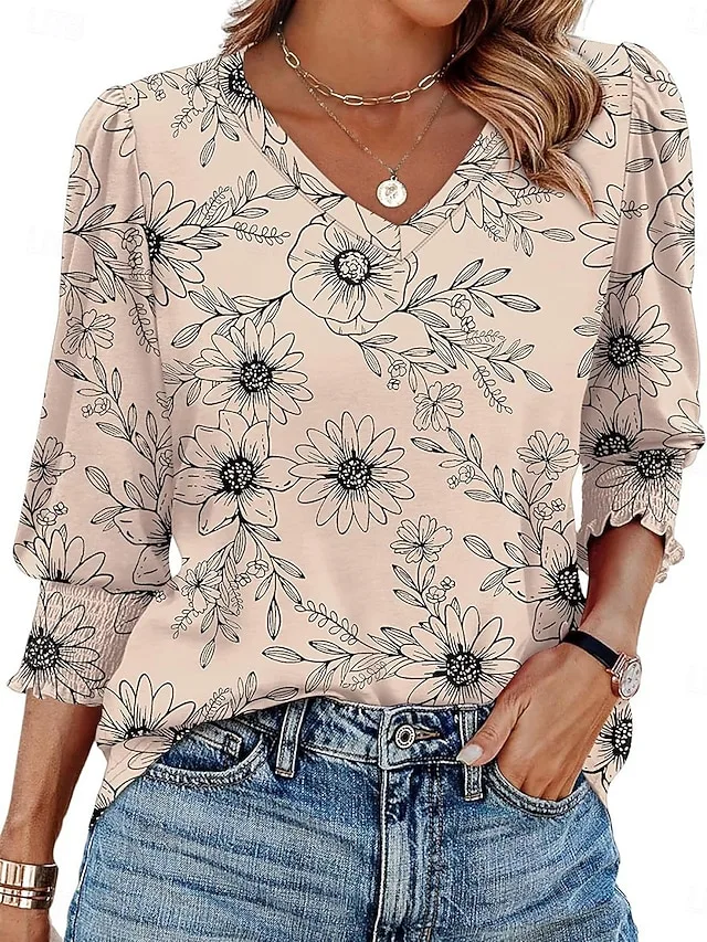 damen-t-shirt-t-shirt-druck-grafik-11500304-khaki-2