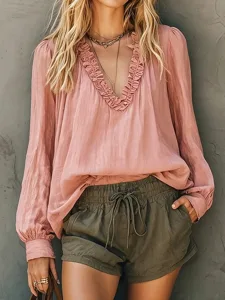 damen-t-shirt-t-shirt-einfach-bohe-18128484-rosa-18