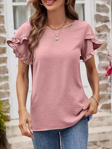 damen-t-shirt-t-shirt-einfach-eleg-14418656-rosa-2