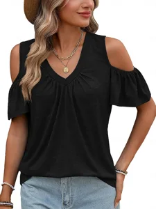 damen-t-shirt-t-shirt-einfarbig-el-13118101-schwarz-3
