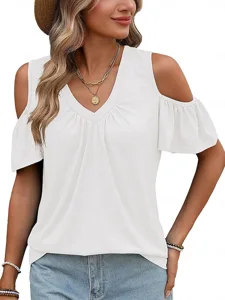 damen-t-shirt-t-shirt-einfarbig-el-13118101-wei-4