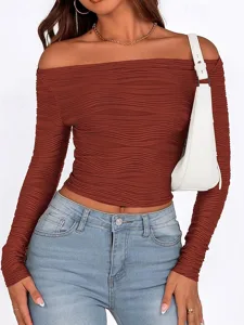 damen-t-shirt-t-shirt-einfarbig-el-18883225-rote-1
