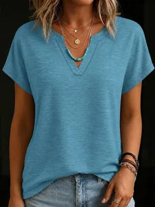 damen-t-shirt-t-shirt-einfarbig-mo-10249459-blau-grun-36