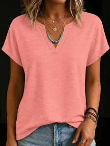damen-t-shirt-t-shirt-einfarbig-mo-10249459-rosa-38
