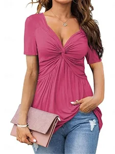 damen-t-shirt-t-shirt-gerafft-einf-18925600-rosenrot-6