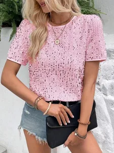 damen-t-shirt-t-shirt-pailletten-e-11203170-rosa-1