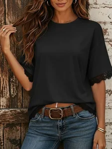 damen-t-shirt-t-shirt-spitzentops-13452900-schwarz-3