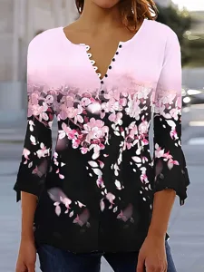 damen-t-shirt-v-ausschnitt-ombre-g-12342842-schwarz-5