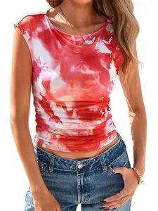 damen-tank-top-bluse-druck-blumen-11330588-orange-3