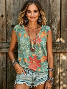 damen-tank-top-druck-blumen-grafik-11307934-grun-2