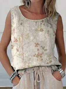 damen-tank-top-druck-blumen-stilvo-16968992-khaki-5