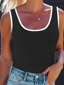 damen-tank-top-farbblock-gerippt-k-17064761-schwarz-1