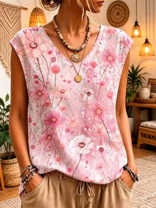 damen-tanktop-druck-blumen-grafik-15142756-rosa-2