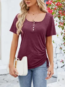 damen-tunika-spitze-einfach-mode-k-10137404-rote-8