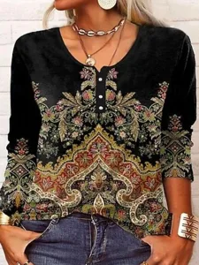 damen-tunika-t-shirt-blumen-grafik-15400305-schwarz-6