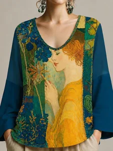 damen-ubergroe-tunika-druck-blumen-16852689-grun-4
