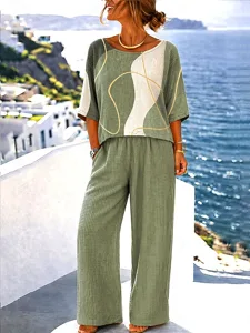 damen-waffel-hosen-sets-halbarm-ru-15654663-grun-1