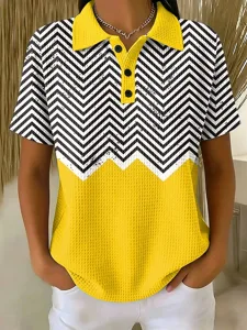 damen-waffel-poloshirts-grafik-geo-11004166-gelb-1