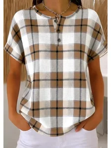 damen-waffel-struktur-strick-tops-10247225-braun-2
