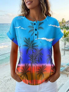 damen-waffel-struktur-strick-tops-15153992-blau-3