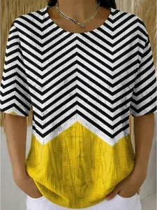damen-waffel-t-shirt-stricktops-mi-11784615-gelb-11