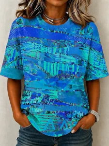damen-waffel-t-shirt-stricktops-mi-16513086-blau-2